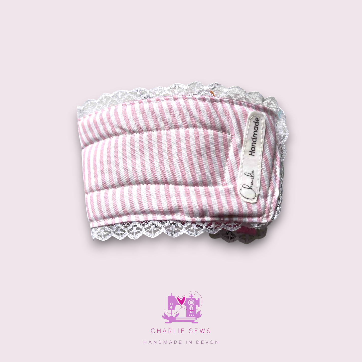 Handcrafted Insulated Cup Sleeves with Lace & Trims