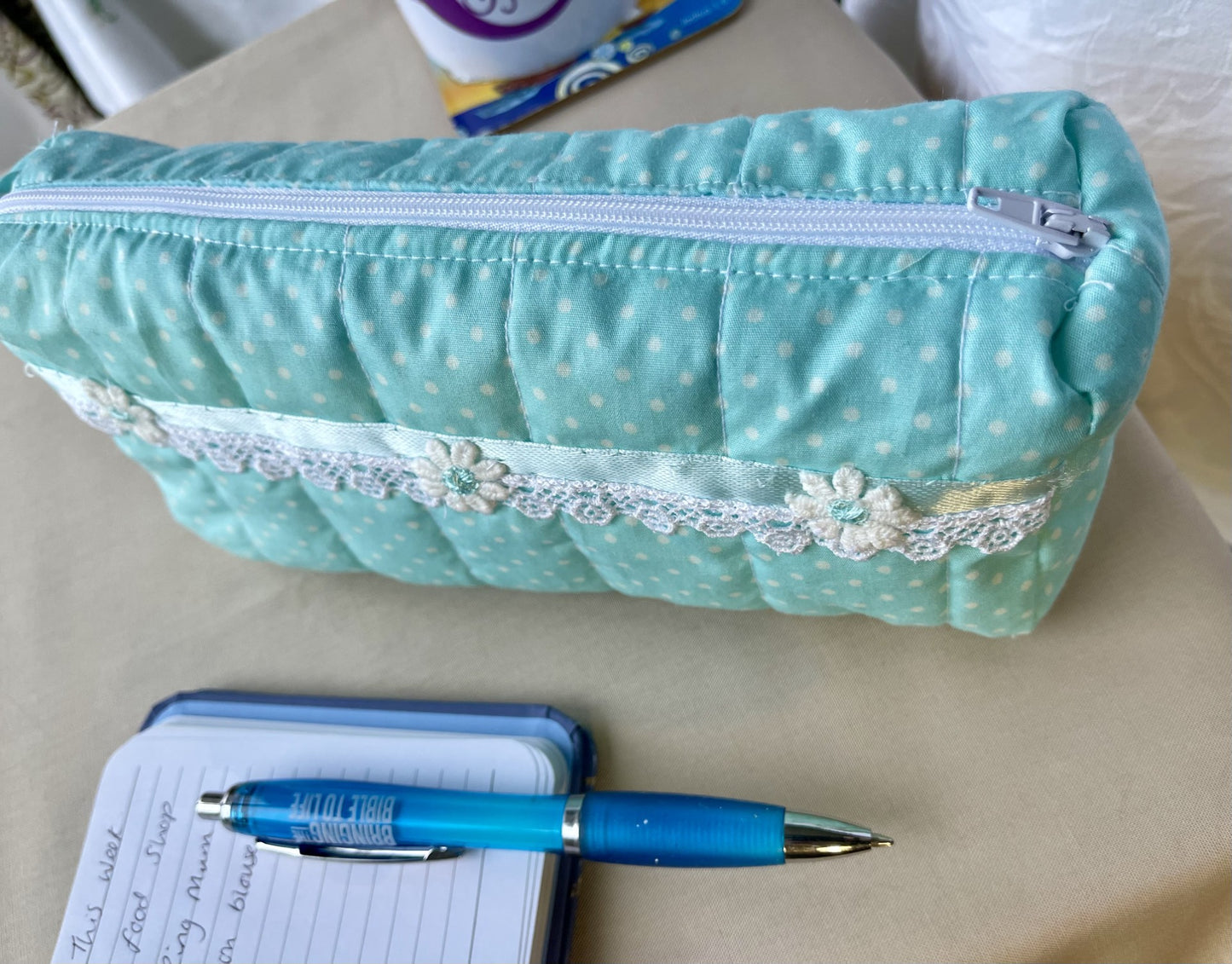 Boxed and Quilted Pencil Case