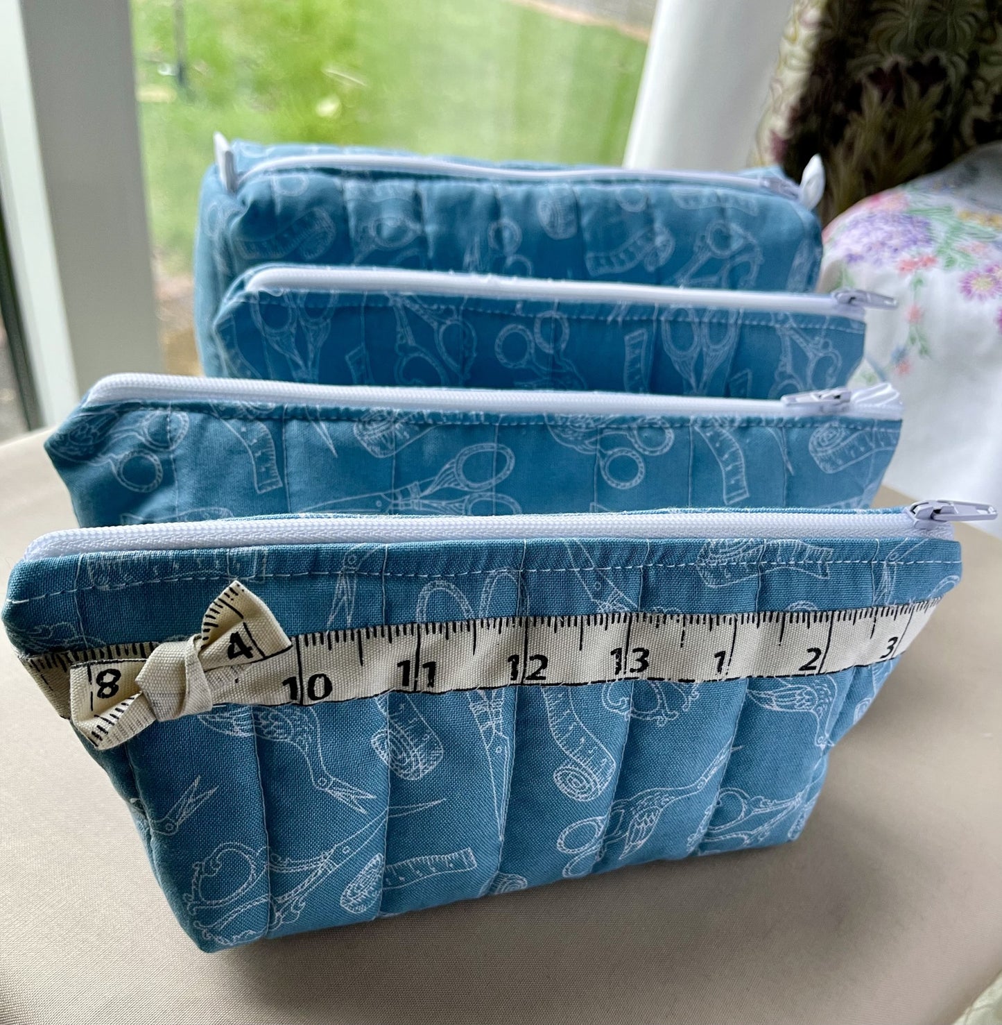 Boxed and Quilted Pencil Case
