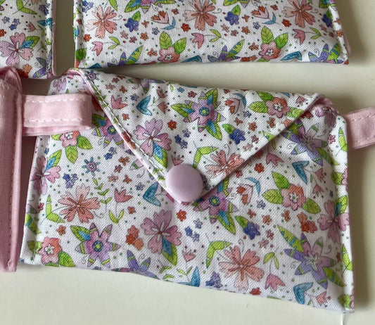 Handmade Cotton Card & Cash Holder – Fabric Wallet, Mini Pouch for Cards, Notes & Small Essentials