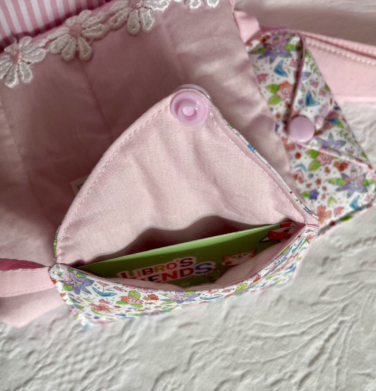 Handmade Cotton Card & Cash Holder – Fabric Wallet, Mini Pouch for Cards, Notes & Small Essentials