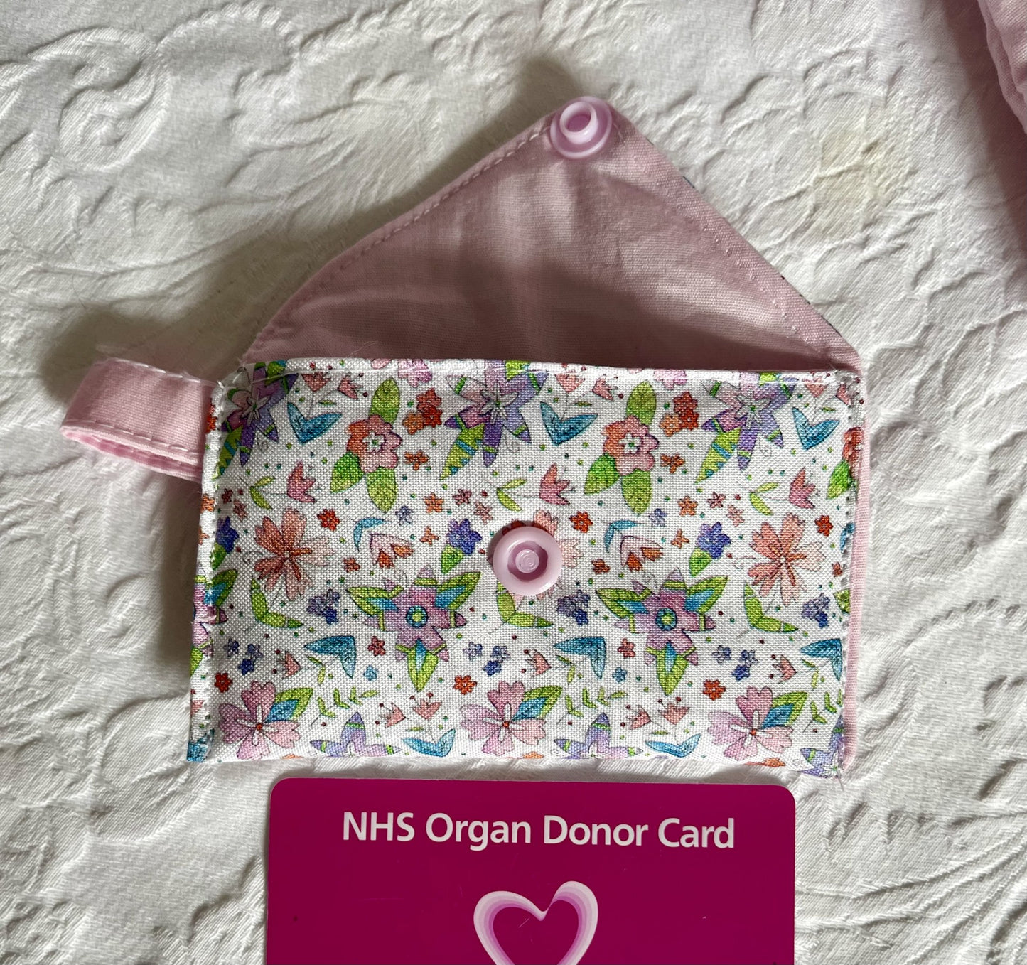 Handmade Cotton Card & Cash Holder – Fabric Wallet, Mini Pouch for Cards, Notes & Small Essentials