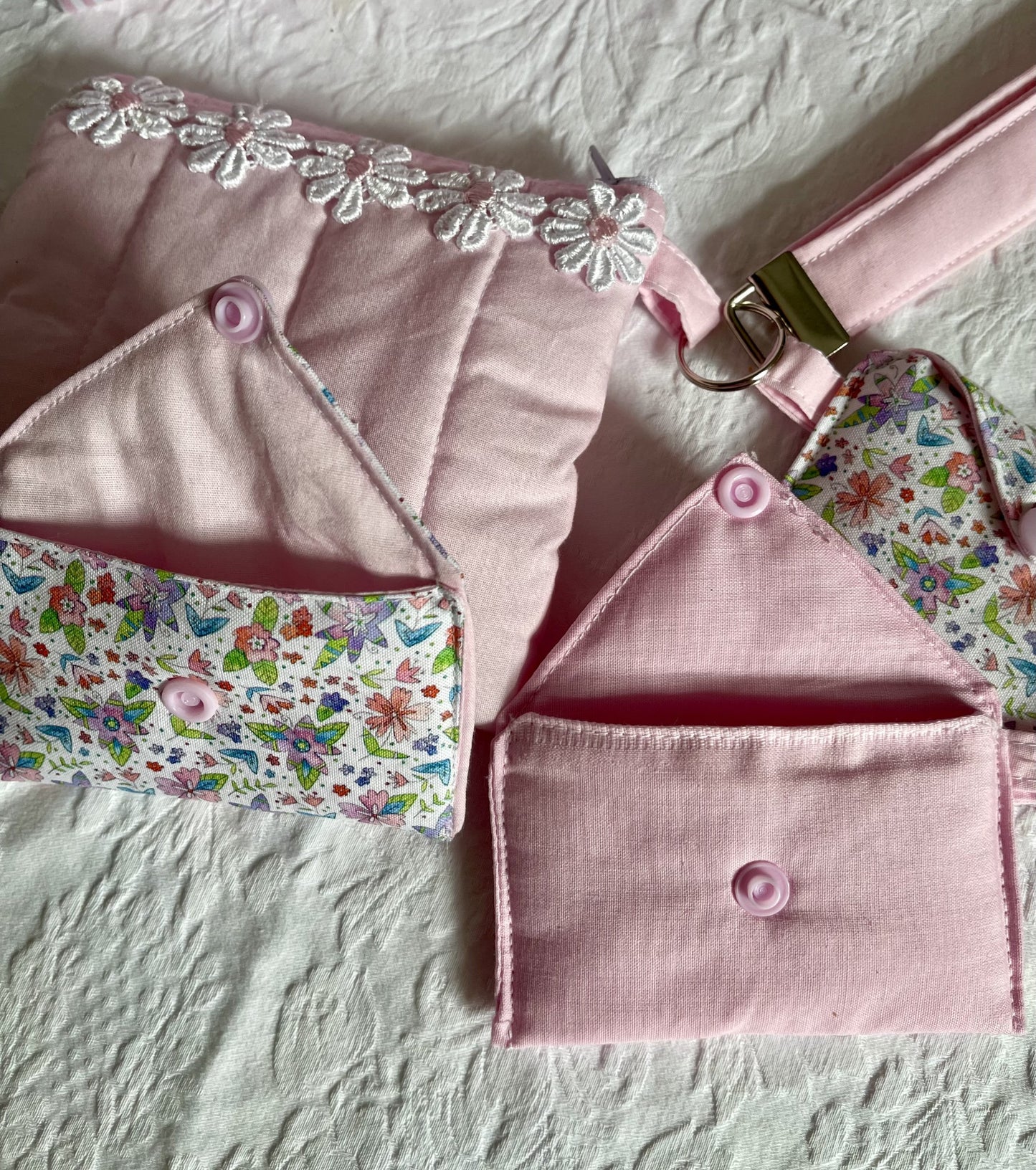 Handmade Cotton Card & Cash Holder – Fabric Wallet, Mini Pouch for Cards, Notes & Small Essentials