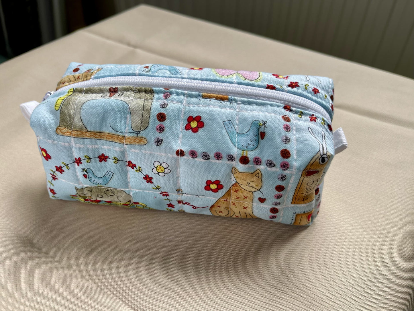 Boxed and Quilted Pencil Case