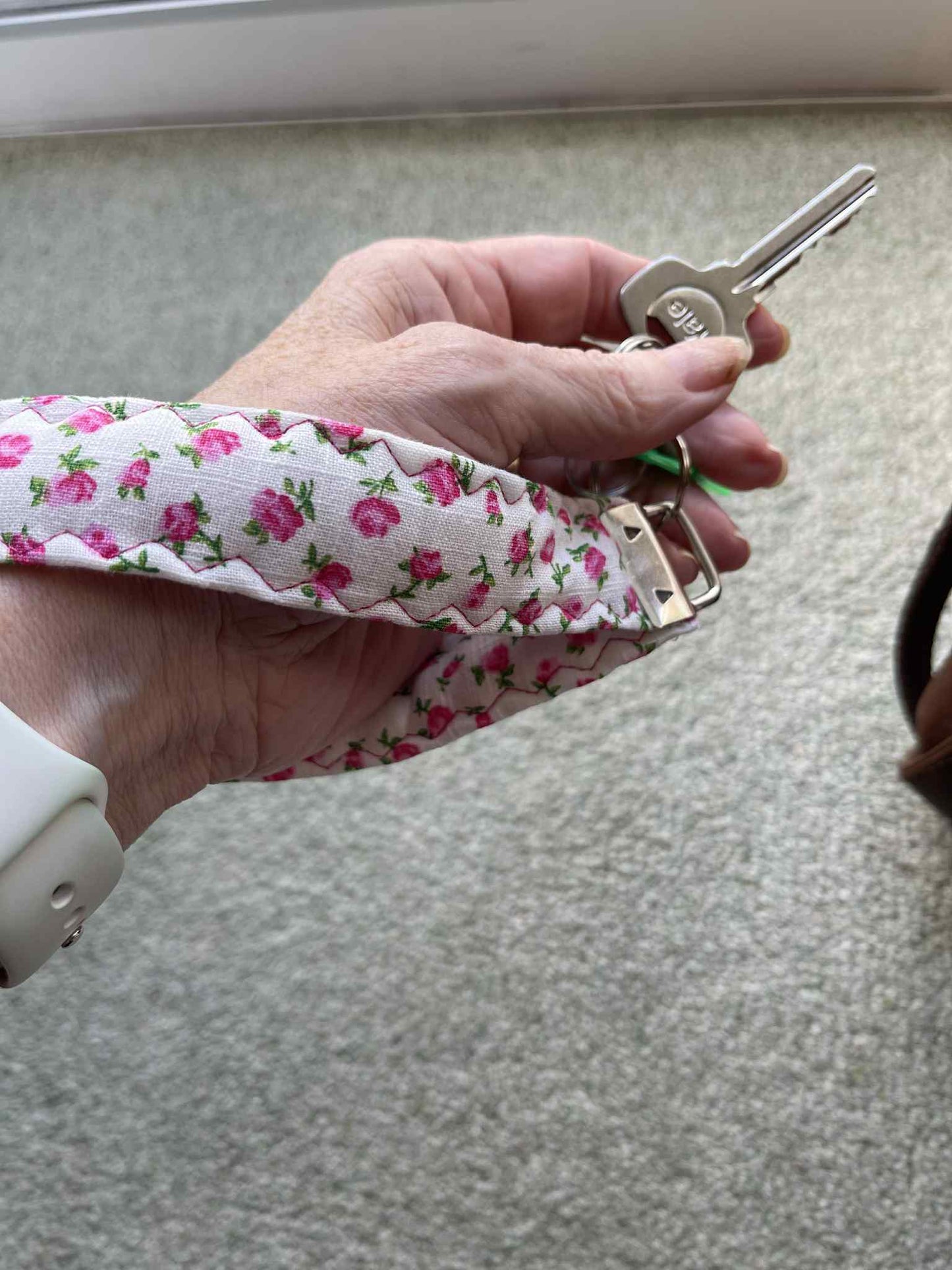 Wristlet Padded with Key Ring